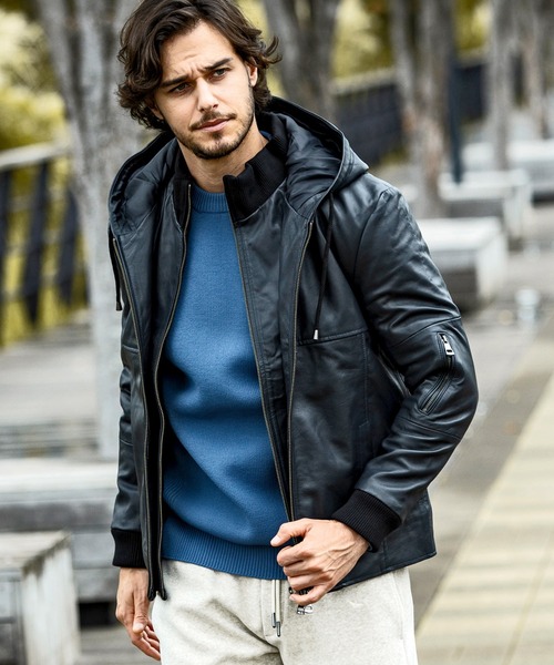 AKM ジャケット AKM Contemporary スタンドネック レイヤード ダウンジャケット