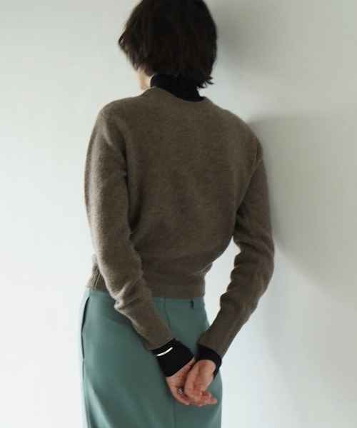 CLANE/クラネ】W FACE HALF ZIP YAK KNIT TOPS/ダブルフェイス CLANE/クラネ】W FACE HALF ZIP YAK KNIT TOPS/ダブルフェイス