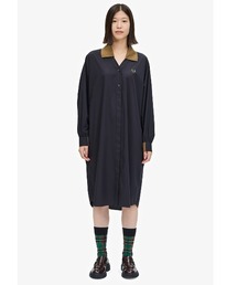 【フレッドペリー】シャツワンピース Woven Shirt Dress FRED PERRY（フレッドペリー）の「Woven Shirt Dress（シャツ