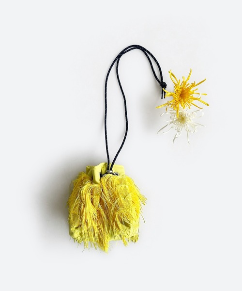 haco!(ハコ)の「haco!×NOKI 花をまとうコラボシリーズ【糸菊】巾着バッグ(ショルダーバッグ・レディース・イエロー・ONE SIZE)」の13枚目の写真