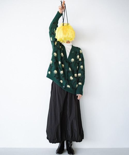 haco!(ハコ)の「haco!×NOKI 花をまとうコラボシリーズ【糸菊】巾着バッグ(ショルダーバッグ・レディース・イエロー・ONE SIZE)」の6枚目の写真