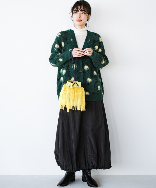 haco!(ハコ)の「haco!×NOKI 花をまとうコラボシリーズ【糸菊】巾着バッグ(ショルダーバッグ・レディース・イエロー・ONE SIZE)」の7枚目の写真