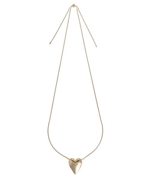 LAGUNAMOON（ラグナムーン）の「ハートアジャスターネックレス（ネックレス・レディース・ゴールド/シルバー・FREE）」の2枚目の写真