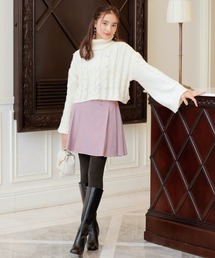 サイドボタンミニスカート