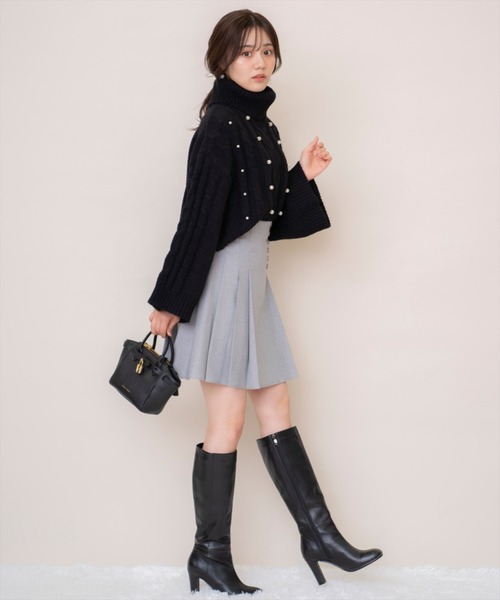 WILLSELECTION(ウィルセレクション)の「サイドボタンミニスカート(スカート・レディース・ブラック/グレー/レッド・MEDIUM)」の13枚目の写真