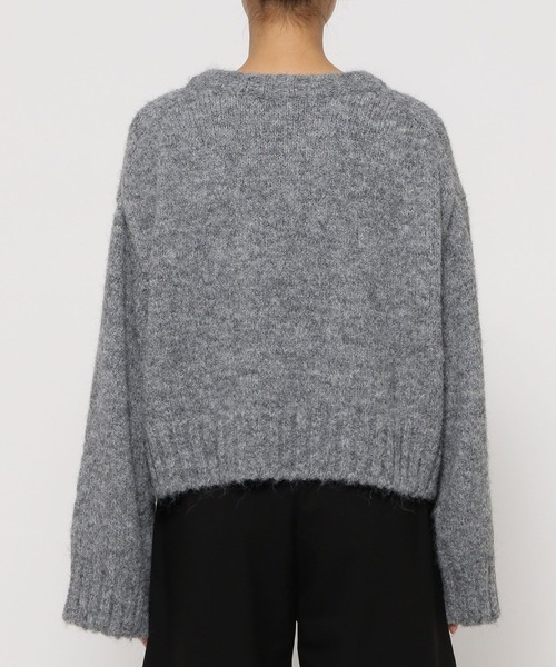 LEPSIM（レプシィム）の「3ゲージヘアリーショートプルオーバー　987185（ニット/セーター・レディース・オフホワイト/グレー/ブルー/ピンク・FREE）」の19枚目の写真