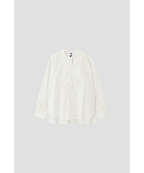 トップス MHL. 18SS Garment Dye Poplin-White/S GARMENT DYE COTTON POPLIN（シャツ/ブラウス）｜MHL