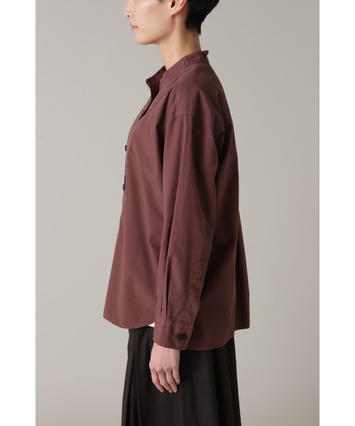 ブラウス シャツ GARMENT DYE COTTON POPLIN レディース GARMENT DYE COTTON POPLIN（シャツ/ブラウス）｜MHL