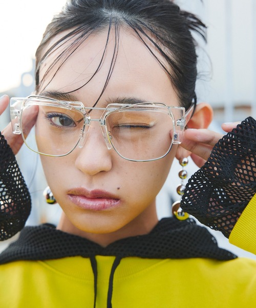 Narcissus（ナルシス）の「【Narcissus】ハーフリムサングラス（サングラス・レディース・ブラック/クリア・FREE）」の2枚目の写真