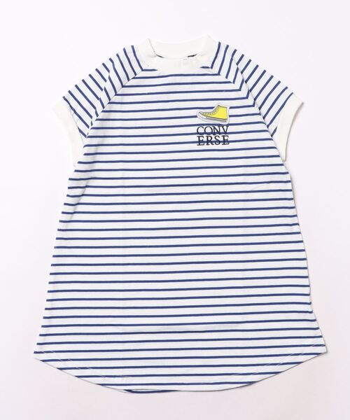 CONVERSE（コンバース）の「【CONVERSE】ボーダーワンピース/キッズ（ワンピース・キッズ・ホワイト/ピンク/グリーン・130cm/120cm/110cm）」の2枚目の写真