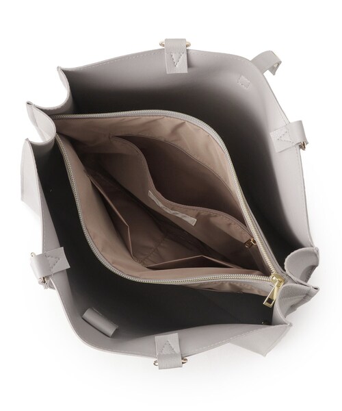 grove(グローブ)の「◆【A4/お仕事】人間工学スクエアベルトヒネリトート(トートバッグ・レディース・ブラック/ライトグレー/サックスブルー系7/アイボリー/サンドベージュ・00)」の9枚目の写真