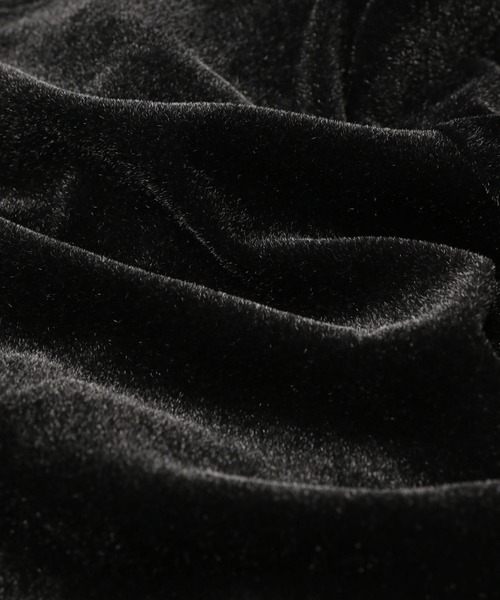 A part by(アパートバイ)の「ベロアショートカーディガン(カーディガン/ボレロ・レディース・オフホワイト/ブラック系その他2/ブルー・FREE)」の20枚目の写真