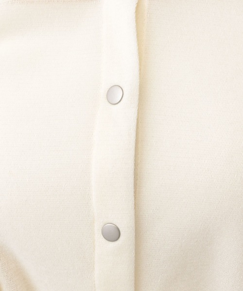 A part by(アパートバイ)の「ベロアショートカーディガン(カーディガン/ボレロ・レディース・オフホワイト/ブラック系その他2/ブルー・FREE)」の21枚目の写真