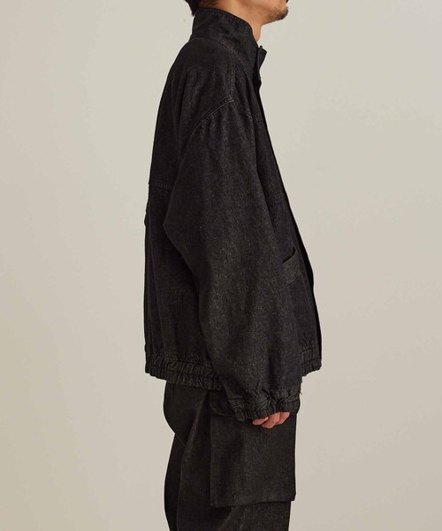 専用【美品】アダムエロペ ドライタッチ デニム スタンドカラー ブルゾン L ADAM ET ROPE'（アダムエロペ）の「【コットンUSA】ドライタッチ