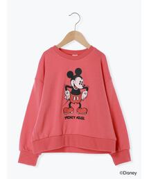 Samansa Mos2 Lagom | 【Disney】ミッキー/プリントトレーナー(Tシャツ/カットソー)