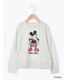 Samansa Mos2 Lagom | 【Disney】ミッキー/プリントトレーナー(Tシャツ/カットソー)