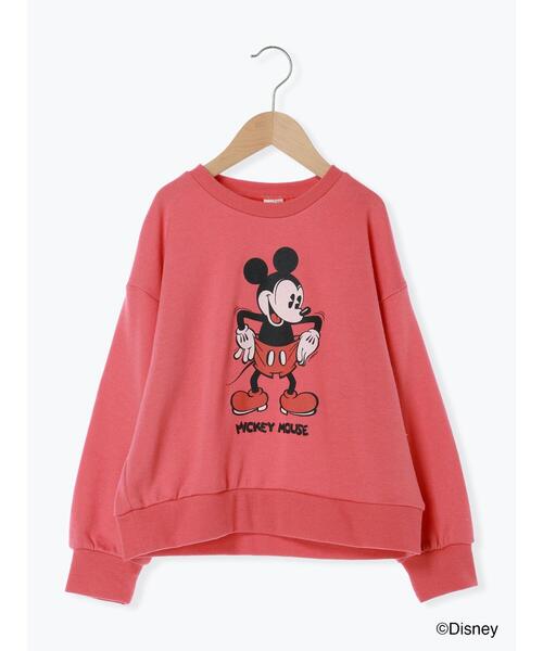 Samansa Mos2 Lagom(サマンサモスモスラーゴム)の「【Disney】ミッキー/プリントトレーナー(Tシャツ/カットソー・キッズ・サックスブルー/レッド/キナリ・100/110/120/95/130)」の4枚目の写真