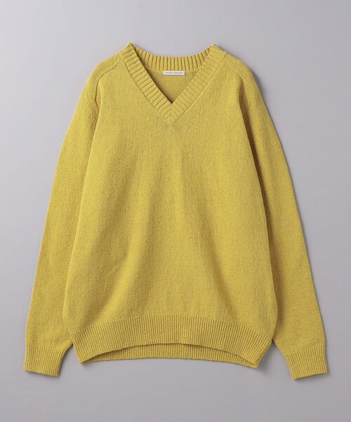 UNITED ARROWS（ユナイテッドアローズ）の「ブークレ Vネック ニット（ニット/セーター・メンズ・イエロー/ライトグレー/ブラック・XL/M/S/L）」の6枚目の写真