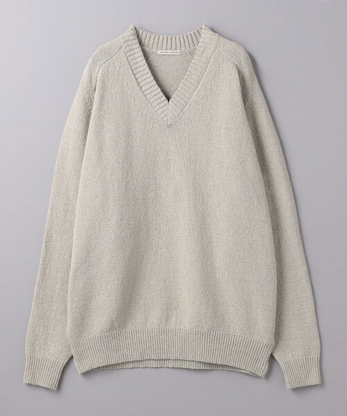 UNITED ARROWS（ユナイテッドアローズ）の「ブークレ Vネック ニット（ニット/セーター・メンズ・イエロー/ライトグレー/ブラック・XL/M/S/L）」の21枚目の写真