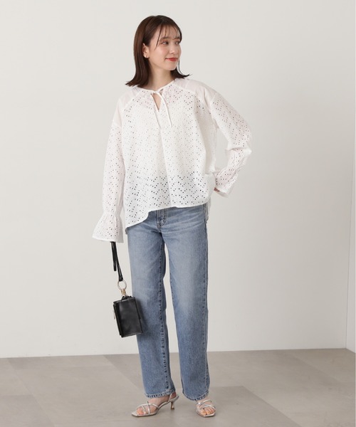 N.(N. Natural Beauty Basic)(エヌエヌナチュラルビューティーベーシック)の「【SOMETHING】◆ELSAヴィンテージストレート(デニムパンツ・レディース・ブルー・X-SMALL/SMALL)」の9枚目の写真