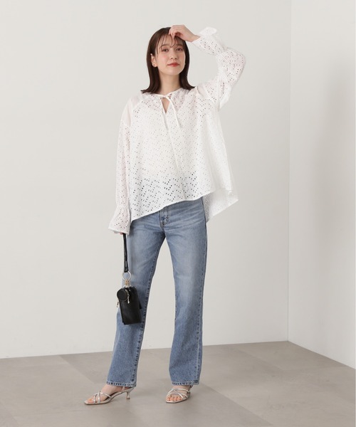 N.(N. Natural Beauty Basic)(エヌエヌナチュラルビューティーベーシック)の「【SOMETHING】◆ELSAヴィンテージストレート(デニムパンツ・レディース・ブルー・X-SMALL/SMALL)」の4枚目の写真