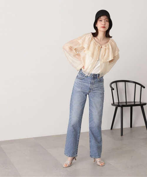 N.(N. Natural Beauty Basic)(エヌエヌナチュラルビューティーベーシック)の「【SOMETHING】◆ELSAヴィンテージストレート(デニムパンツ・レディース・ブルー・X-SMALL/SMALL)」の17枚目の写真