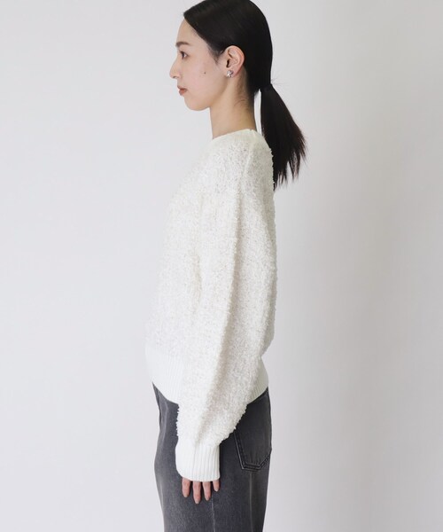 THE SHOP TK （ザ ショップ ティーケー ）の「◆ふんわり×ラメニット【手洗い可】（ニット/セーター・レディース・オフホワイト/ベージュ系1・12/13）」の16枚目の写真