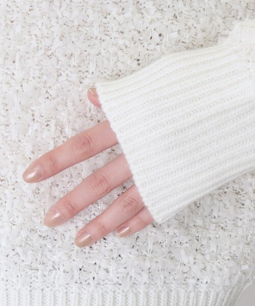 THE SHOP TK （ザ ショップ ティーケー ）の「◆ふんわり×ラメニット【手洗い可】（ニット/セーター・レディース・オフホワイト/ベージュ系1・12/13）」の13枚目の写真
