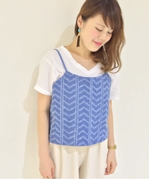 Kastane | デニムレースキャミ(タンクトップ)