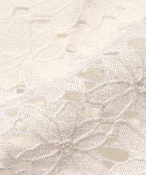 Kastane（カスタネ）の「デニムレースキャミ（タンクトップ・レディース・ブルー/オフホワイト・FREE）」の3枚目の写真