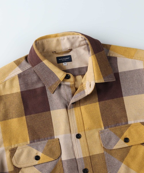 BACK NUMBER（バックナンバー）の「【BACK NUMBER】チェックネル長袖