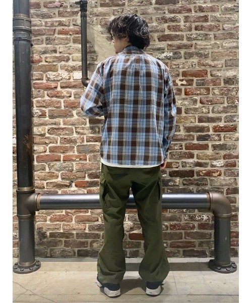 BACK NUMBER(バックナンバー)の「【BACK NUMBER】チェックネル長袖ワークシャツ(シャツ/ブラウス・メンズ・ターコイズブルー/イエロー/ブラック・S/M/L/XL)」の13枚目の写真