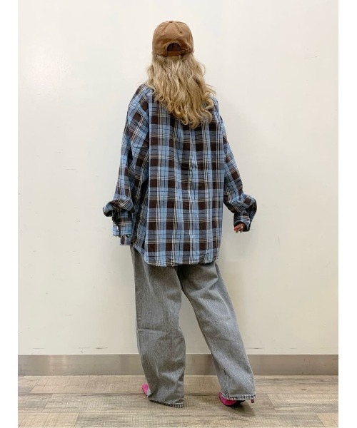 BACK NUMBER(バックナンバー)の「【BACK NUMBER】チェックネル長袖ワークシャツ(シャツ/ブラウス・メンズ・ターコイズブルー/イエロー/ブラック・S/M/L/XL)」の11枚目の写真