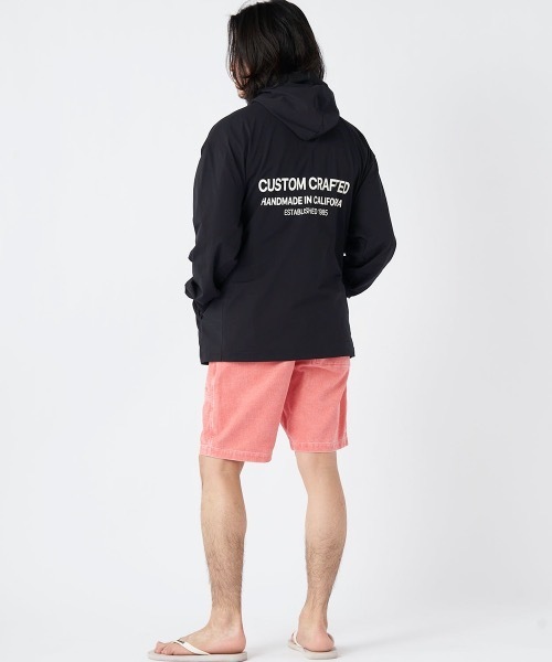 RUSTY(ラスティ)_レディース_ジップパーカー【ブラック(BLK)】_955030 セール】【RUSTY/ラスティー】UVジップパーカー バックプリント