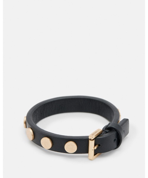 ALLSAINTS（オールセインツ）の「MICA STUDDED LEATHER BUCKLE BRACELET | MICA スタッズ レザー バックル ブレスレット（ブレスレット・レディース・ブラック系その他・ONE SIZE）」の4枚目の写真