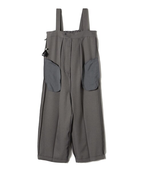 SHIPS〈手洗い可能〉ツイル ストレッチ ワイド サロペット SHIPS（シップス）の「〈手洗い可能〉ツイル ストレッチ ワイド