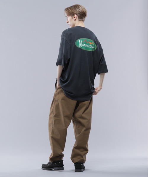 MANASTASH(マナスタッシュ)の「MANASTASH/マナスタッシュ/HEMP TEE ORIGINAL LOGO/ヘンプTシャツ(Tシャツ/カットソー・メンズ・ナチュラル/グリーン/ブラック・XL/L/M/S)」の20枚目の写真