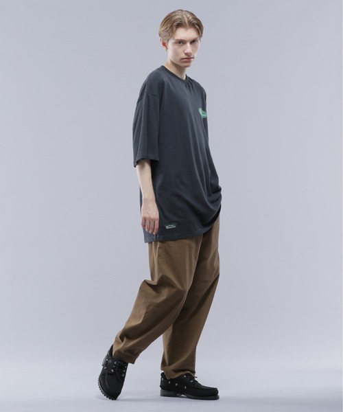 MANASTASH(マナスタッシュ)の「MANASTASH/マナスタッシュ/HEMP TEE ORIGINAL LOGO/ヘンプTシャツ(Tシャツ/カットソー・メンズ・ナチュラル/グリーン/ブラック・XL/L/M/S)」の21枚目の写真