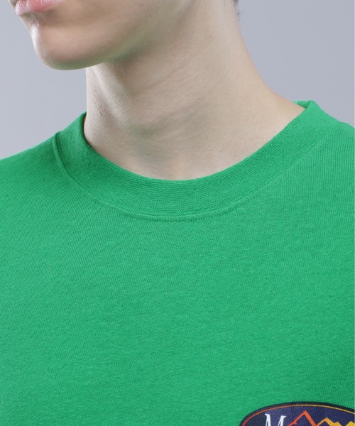 MANASTASH(マナスタッシュ)の「MANASTASH/マナスタッシュ/HEMP TEE ORIGINAL LOGO/ヘンプTシャツ(Tシャツ/カットソー・メンズ・ナチュラル/グリーン/ブラック・XL/L/M/S)」の10枚目の写真