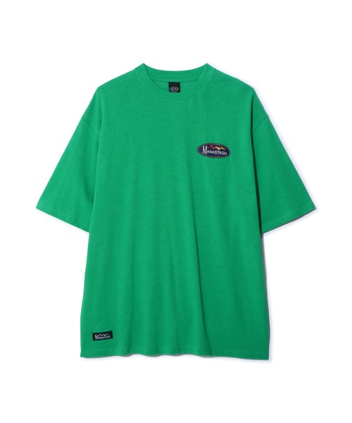 MANASTASH(マナスタッシュ)の「MANASTASH/マナスタッシュ/HEMP TEE ORIGINAL LOGO/ヘンプTシャツ(Tシャツ/カットソー・メンズ・ナチュラル/グリーン/ブラック・XL/L/M/S)」の16枚目の写真