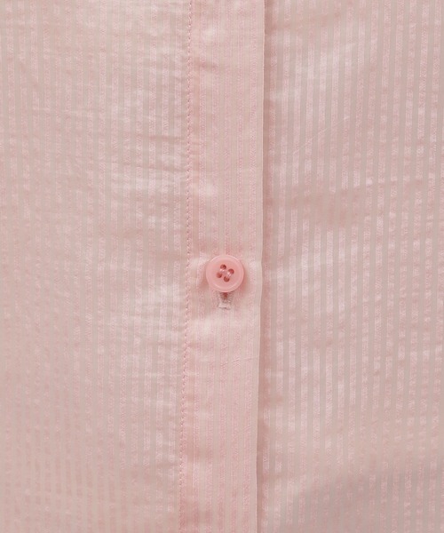 LAKOLE（ラコレ）の「ストライプシアーシャツ / 111340（シャツ/ブラウス・レディース・ベージュ/ブルー/ピンク・MEDIUM/SMALL）」の5枚目の写真