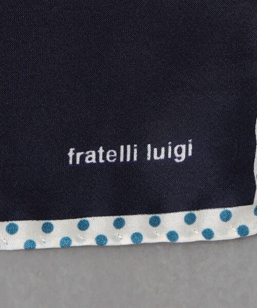 Fratelli Luigi（フラテッリルイージ）の「＜FRATELLI LUIGI＞トリム ドットプリント  ポケットチーフ（ポケットチーフ・メンズ・オフホワイト/コバルトブルー・FREE）」の6枚目の写真
