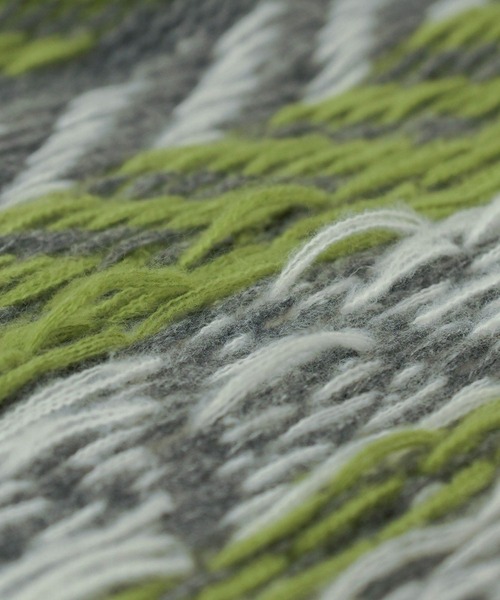 mimi toujours(ミミトゥジュール)の「ユニセックス ジャガード ニット プルオーバー mimi toujours×itsPeachi(ニット/セーター・レディース・チャコール/ベージュ・M)」の8枚目の写真