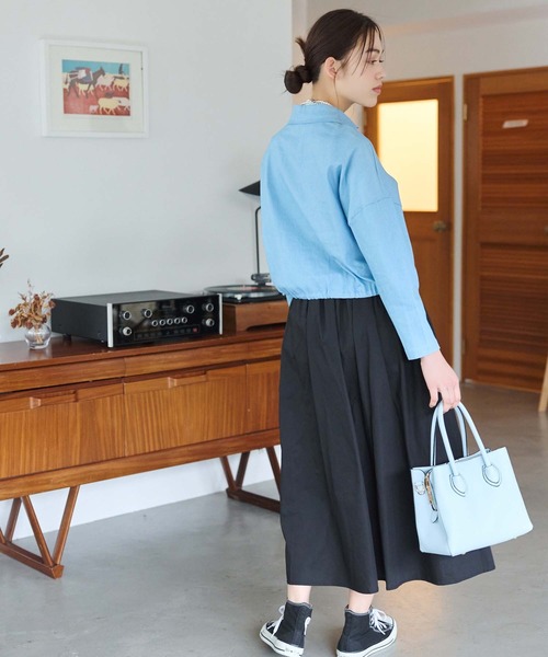 Edit Sheen（エディットシーン）の「シンプル2wayハンドバッグ（ショルダーバッグ・レディース・ブラック/ブルー/ホワイト・FREE）」の5枚目の写真