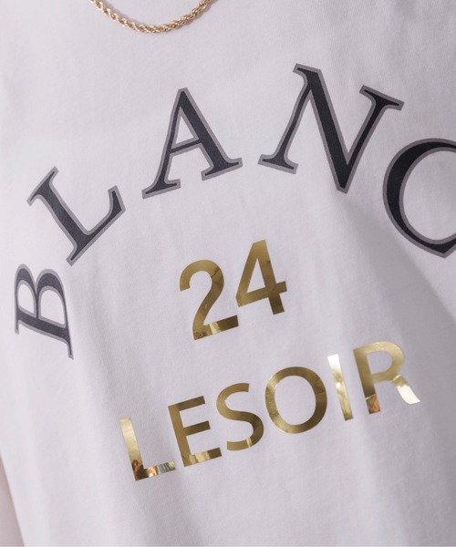 Eimee Law（エイミーロウ）の「ラバー&箔 チュールスリーブ ロゴトップス（Tシャツ/カットソー・レディース・ライトグレー/ブラック/オフホワイト・38）」の15枚目の写真