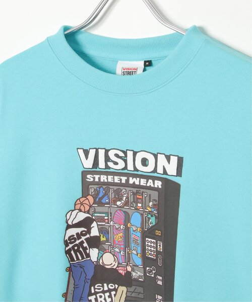 VISION STREET WEAR（ヴィジョンストリートウェア）の「VISION STREET WEAR ビジョンストリートウェア スケボー自販機トレーナー（スウェット・メンズ・オフホワイト/グレー/チャコールグレー/スカイブルー・L/LL/M）」の10枚目の写真