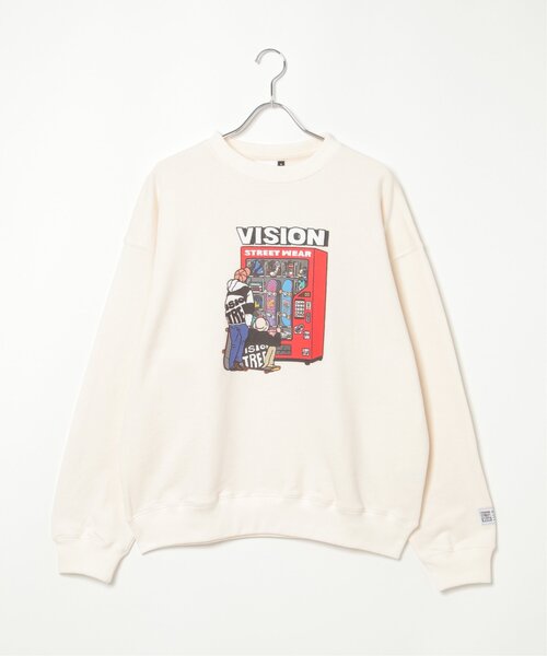 VISION STREET WEAR（ヴィジョンストリートウェア）の「VISION STREET WEAR ビジョンストリートウェア スケボー自販機トレーナー（スウェット・メンズ・オフホワイト/グレー/チャコールグレー/スカイブルー・L/LL/M）」の16枚目の写真