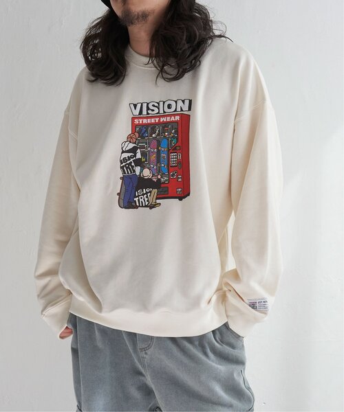 VISION STREET WEAR（ヴィジョンストリートウェア）の「VISION STREET WEAR ビジョンストリートウェア スケボー自販機トレーナー（スウェット・メンズ・オフホワイト/グレー/チャコールグレー/スカイブルー・L/LL/M）」の19枚目の写真