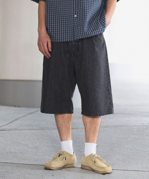 B:MING by BEAMS(ビーミングバイビームス)の「B:MING by BEAMS / デニム ショーツ(デニムパンツ・メンズ・ブラック/インディゴブルー・SMALL/MEDIUM/LARGE/X-LARGE)」の1枚目の写真