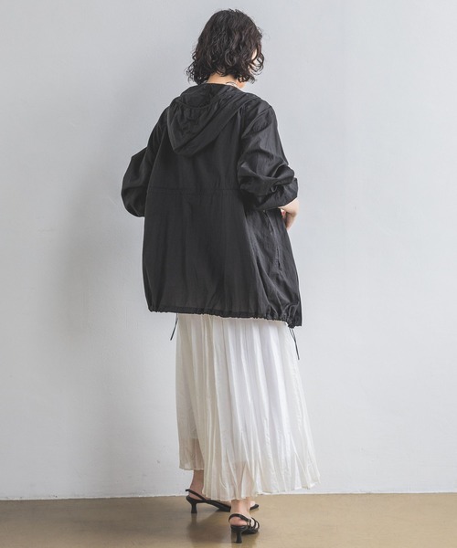 A part by（アパートバイ）の「シアーランダムプリーツスカート（スカート・レディース・ブラック/ライトブルー/アイボリー・FREE）」の8枚目の写真